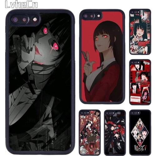 LvheCn Kakegurui Unique Luxury Phone Case Cover For iPhone 5 SE 6s 7 8 Plus 11 12 Pro X XR XS Max Samsung galaxy S8 S9 S10