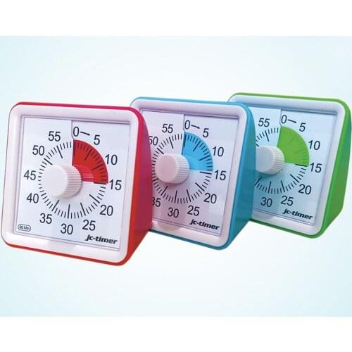 1 Pcs 60 Minutes Visual Analog Timer Silent Countdown Clock Time Management for Kids Adults E2S
