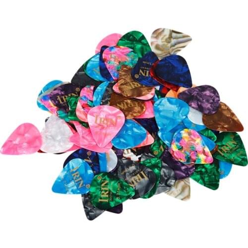 Hot-IRIN 100Pcs Guitar Picks with All Thickness 0.71mm Celluloid Guitar Pletrums for Classical, Acoustic, Electric, Bass Guitar