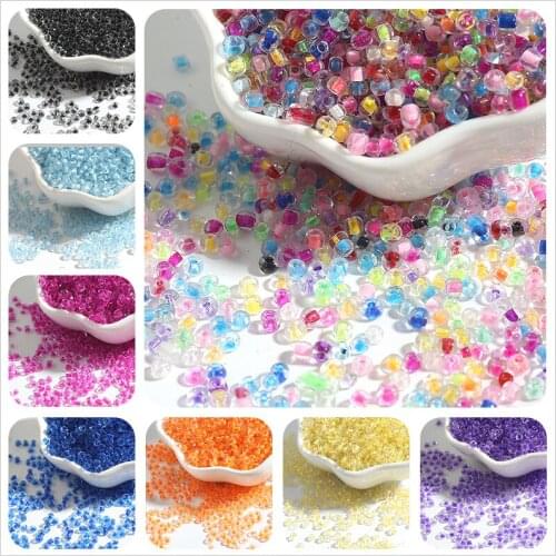 1000Pcs 2/3/4mm Color Luster Austria Crystal Round Hole Beads Super Small Czech Glass Seed Spacer Beads For DIY Jewelry Making
