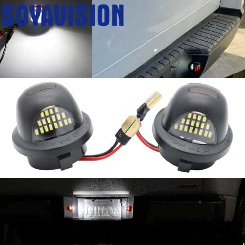 2pcs white red License Plate Light Lamp For Ford F150 Pickup Truck F250 F350 1999-2014 Expedition Explorer Ranger