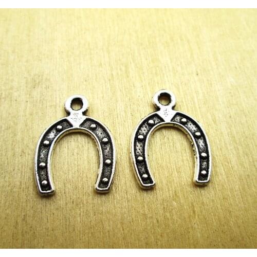 20PCS--24x18mm Horse Shoe ,Lucky Horse Shoe Pendants, Horseshoe,DIY Supplies DIY necklace/ bracelets charms antique silver tone