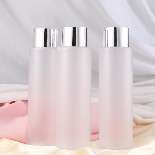 4pcs 200ml Refillable Empty Toner Bottle PET Dispenser Container Jar Pot for Lotions Emollient Water Shower Emulsion
