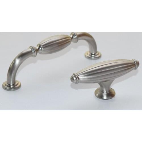 96mm modern simple stain nickel kitchen cabinet cupboard door handle American retro antique silver ORB drawer cupboard pull knob