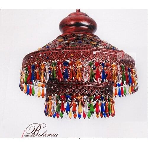 Free Shipping Bohemian Pendant Lights Tiffany Industrial Lighting Modern Hanging Lamp Lighting Vintage Pendant Light Luminaire