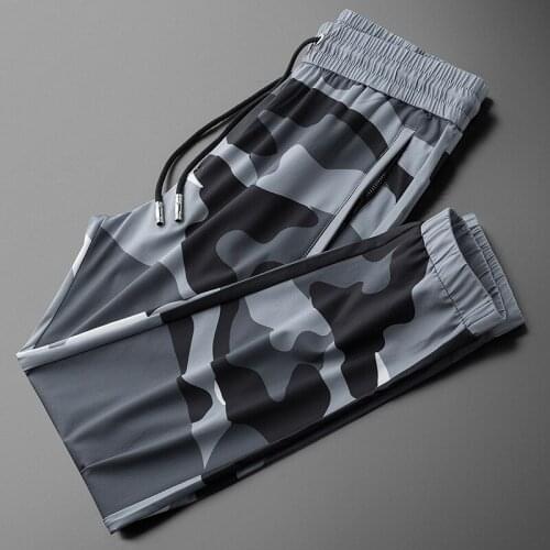 Classic Spring And Summer Mens Pants Luxury Camouflage Printed Casual Sport Male Pants 29-40 Slim Fit Mens Trousers