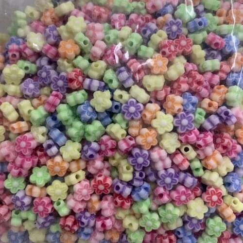 CHONGAI 200pcs Colored flowersFor Jewelry Making DIY Beads Accessories
