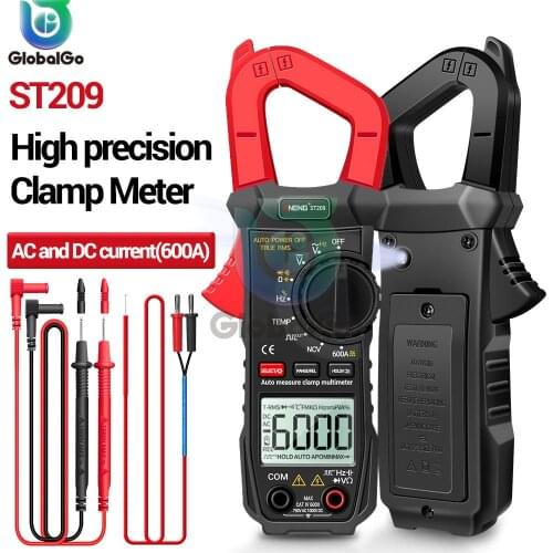ST209 Digital Multimeter Clamp Meter 6000 counts True RMS Amp DC/AC Current Clamp tester Meters voltmeter 400v Auto Range
