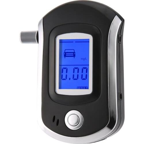 Digital Breath Alcohol Tester Breathalyzer with LCD Dispaly with 5 Mouthpieces Police Alcohol Parking Breathalyser Dropshipping