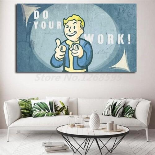 Fallout Vault Boy Wallpapers HD Wall Art Game Canvas Painting Posters Prints Wall Pictures For Living Room Home Decor Artwork