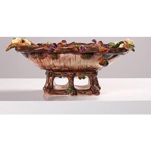 Ceramic Creative Acorn fruit Candy Storage dish Dessert Snack Salad plate home decor wedding decoration handicraft figurine