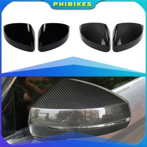 Pair for Audi A3 S3 8V RS3 Side Wing Mirror Covers Caps (Carbon Look) 2017 Replace 2015 2016 2018 2013 2014 2019
