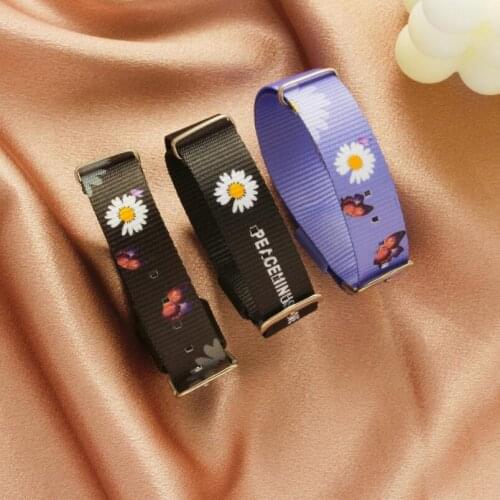 2020 Ins New Hot Fashion Daisy Butterfly Buckle Bracelet Sunflower Weave Rope Friendship Trendy Bracelet Gift for Women Girls