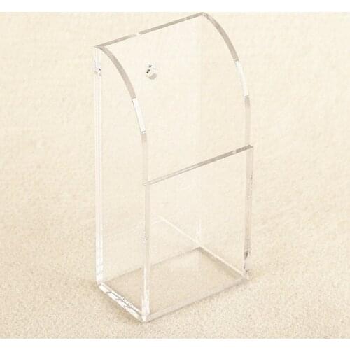 Single Wall Mounted Acrylic Lip Gloss Lipstick Holder Makeup Brush Shelf Jewelry Sunglasses Display Racks