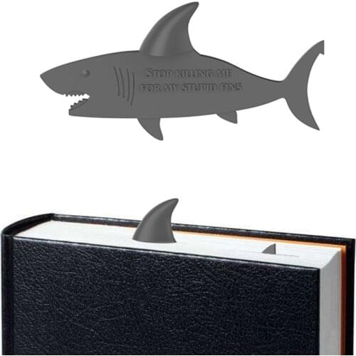1Pc Original Shark Style Bookmark Pp Material Interesting Bookmark 3D Cartoon Animal Bookmarks Children School Stationery Gifts