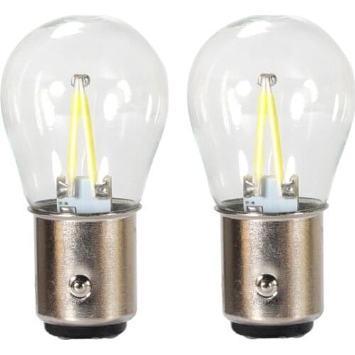 P21W LED BA15S 1156 COB Filament Chips Turn Signal Lamp 1157 BAY15D P21/5W LED Bulbs Car Lights Reverse Brake Auto DC 12V led