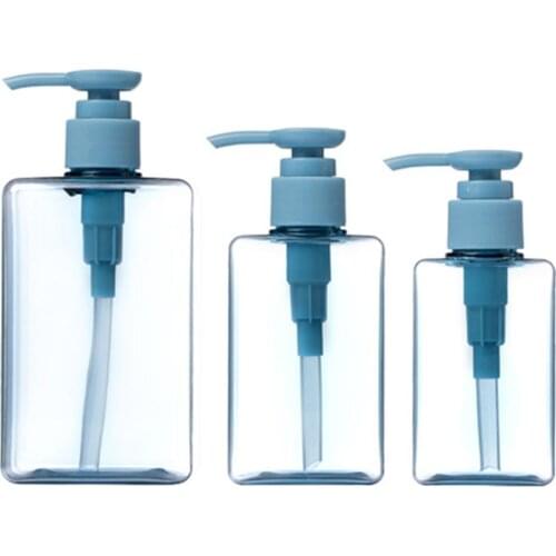 100ml 150ml Empty Soap Dispenser Bottle Plastic Square Lotion Refillable Bottle For Travel Dispensing Shampoo Lotion Conditioner