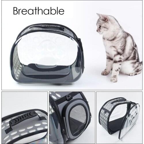 Transparent cat backpack fashion cat bag cat bag space capsule foldable breathable pet travel bag outdoor carrying