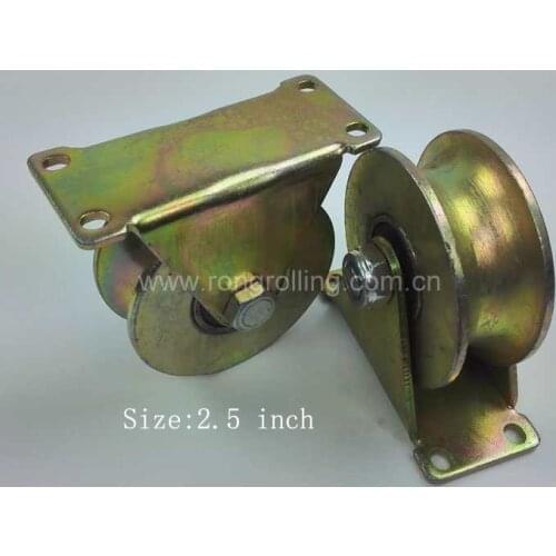2.5 inch diameter 58mm, thickness 30mm, garden sliding door roller with two 6301RS bearing and outer support. 2pcs/lot