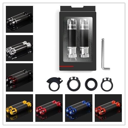 7/8" 22mm carbon fibre Handle bar grips can be Fit for Kawasaki NINJA 250R/300/400/650 Z750 Z800 Z900 Z1000 ZZR1400 All Year