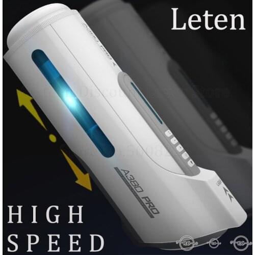 Sex Machine Leten A380 Sex Toys For Men Heating Vagina Thrusting Masturbation Piston Automatic Telescopic Male Masturbator Cup