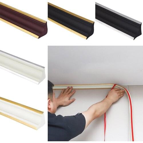 Morden Decorative Ceiling Strip Self-Adhesive Corner Line Waist Line Table Side Floor Gap Sticker Waterproof Wall Stickers