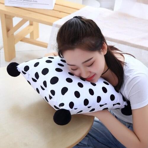 Wave Point Striped Design Square Plush Pillow with Four Fur Balls Living Room Articles Warm Soft Elegant Practical Cushion