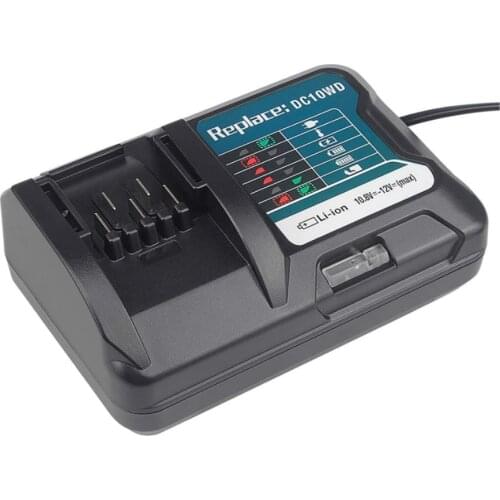 DC10WD Charger Replace for MAKITA battery 10.8V 12V BL1016 BL1040B BL1015B BL1020B BL10DC10SA CL107FDWY CL107DWM AC100-260V
