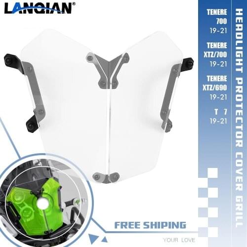 Motorcycle For Yamaha Tenere 700/XTZ 700 XTZ690 T7 2019-2021Headlight Protector Grille Guard Cover Protection Grill Accessories