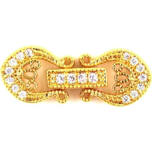 925 Silver Plating Clasp Accessories For DIY Making Clasps Hooks For Handmade Woman Pearls Necklace Bracelet Jewelry Accessories