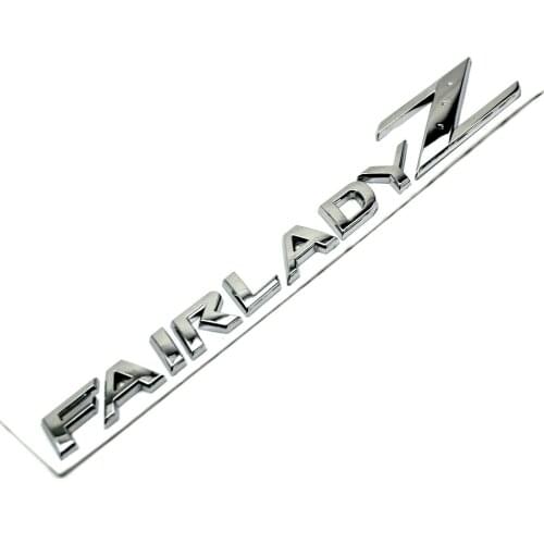 Chrome Fairlady Z Letter Emblem Badge Sticker for 370Z 350Z Z34 Car Assessoires
