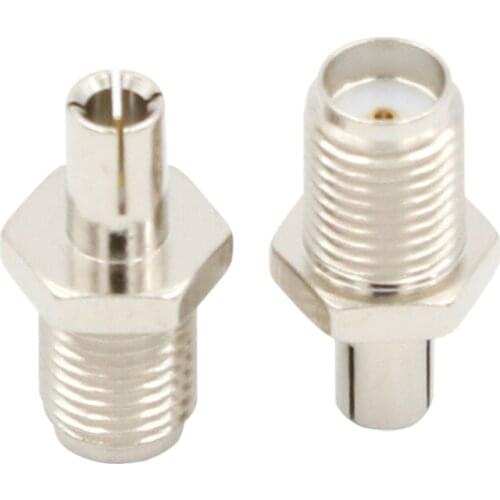 10PCS SMA to TS9 adapter SMA female plug to TS9 male plug connector adapter nickelplated straight