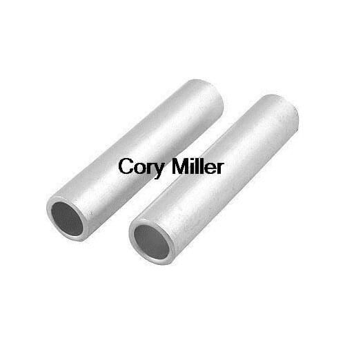 3.4" Long 14mm Inner Diameter Hole Passing Aluminum Connecting Tube Pipe