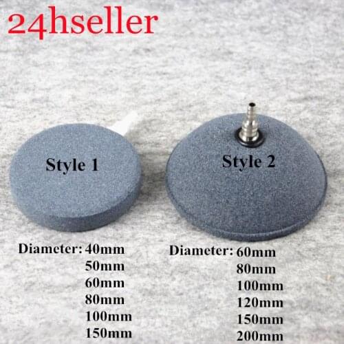 1pcs 40/50/60/70/80mm Bubble Stone Aerator for Aquarium Fish Tank Pump Hydroponic Oxygen Plate Mini Air Pump Accessories