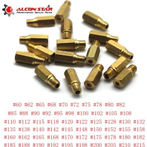 Alconstar- 10pcs Motorcycle Carburetor Main Jet Kit Set Fir For Keihin PD PE PJ PWK PWM FCR OKO KOSO Vice Injectors Nozzle