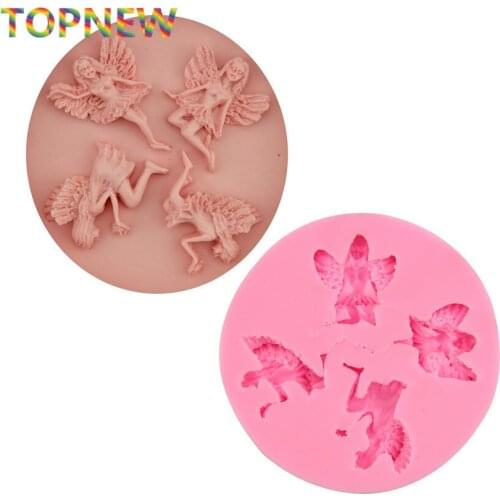 Angel Girl Styling DIY Cake Decorating Tools Fondant Chocolate Silicone Bakeware Mold 1948