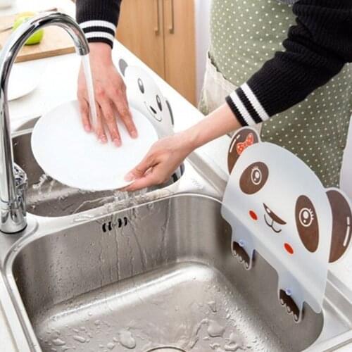 Anti Splash Water Baffle Board Water Guard Splatter Kitchen Sucker Sink Tool Cute Panda A1