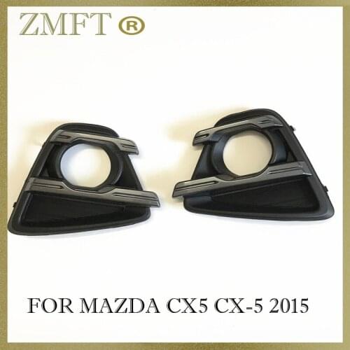 Car Front Bumper Grille Driving Fog Light Fog Lamp Cover For MAZDA CX5 CX-5 2015