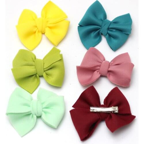 Scuba Cotton Hairbow for Children Hair Clips Epingle A Cheveux Fille Baby Speldjes Girls Hairbow Barrettes Fabric Kids Hairpin