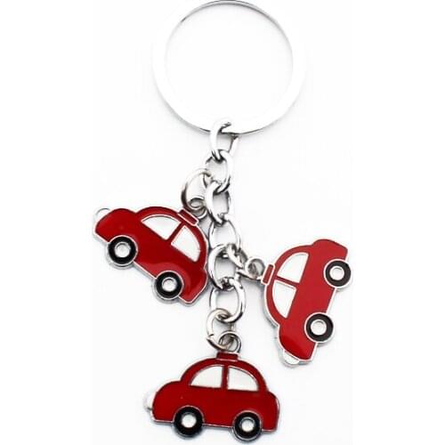 FREE SHIPPING BY DHL 100pcs/lot Creative Metal Vintage Car Keychains Zinc Alloy Antique Car Keyrings for Gifts