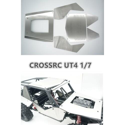 Stainless steel body armor plate for CROSSRC UT4 1/7 Rock Crawler rc car parts