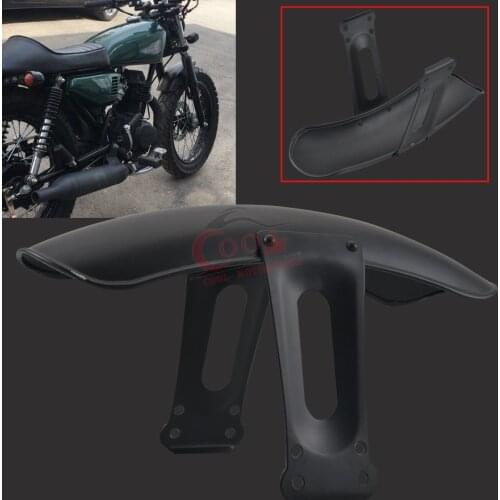 Retro Black Metal Front Rear Fender Mudguard Cover For CG125 Cafe Racer Modification