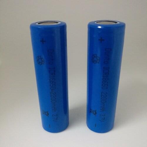 Dinto Original 2pcs 2200mAh 3.7V Li-ion Lithium 18650 Battery Rechargeable Batteries for LED Flashlight Laserpen Powerbank