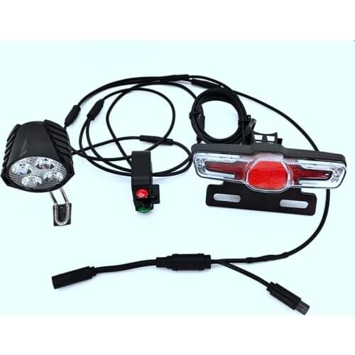 For Bafang BBS01 BBS02 BBSHD Mid Drive Motor Electric Bike Waterproof Line Light Set with Brake Turn Signal Bike Light
