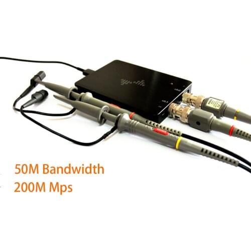 DSCope Mini PC Oscilloscope Logic Analyzer Portable Tools Sampling 50M 200M Dual Channel Bandwidth USB Power Passenger Diy Kit