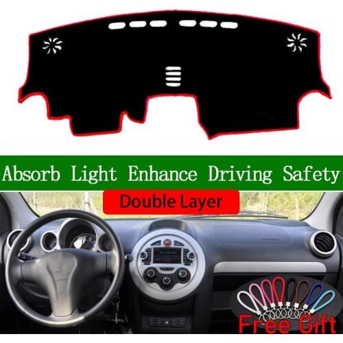 Double Layer Car Stickers For JAC yueyue 2009 2010 2011 2012 2013 2014 Dashboard Cover Car Accessories Interior Car Decals