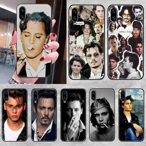 Johnny Depp Phone case For Huawei Honor 6 7 8 9 10 10i 20 A C X Lite Pro Play black art hoesjes soft cover tpu prime luxury Etui