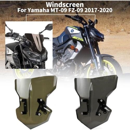 FZ09 Windscreen MT09 Windshield Deflector Parabrisas for Yamaha FZ MT 09 MT-09 FZ-09 2017 2018 2019 2020 Motorcycle Accessories