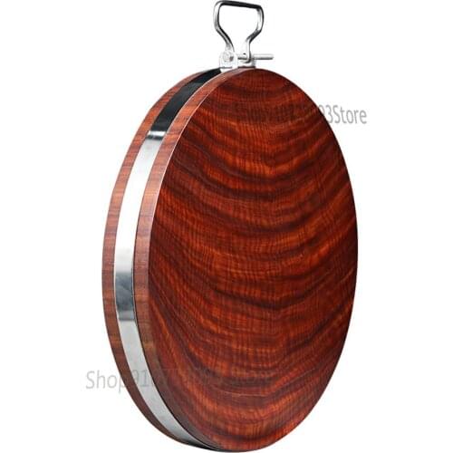 Imported iron wood cutting board cutting board solid wood household vegetable market special round cutting board large glue boar