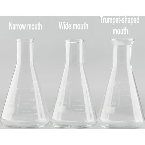 1PC 50ml To 1000ml Borosilicate Glass Erlenmeyer Conical Flask for Lab Chemical Equipment